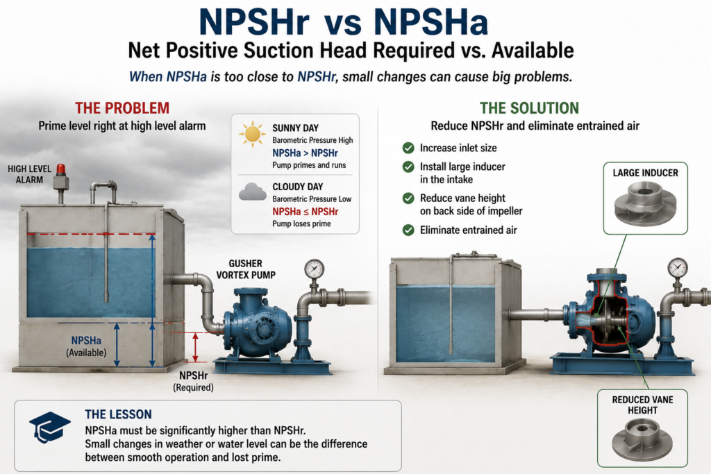 NPSHr and NPSHa